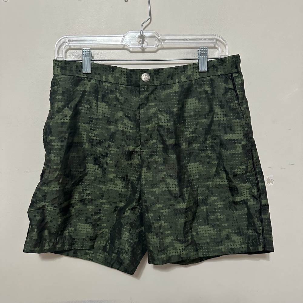 T. Christopher New York Men's Green Camouflage Swim Shorts Size 34